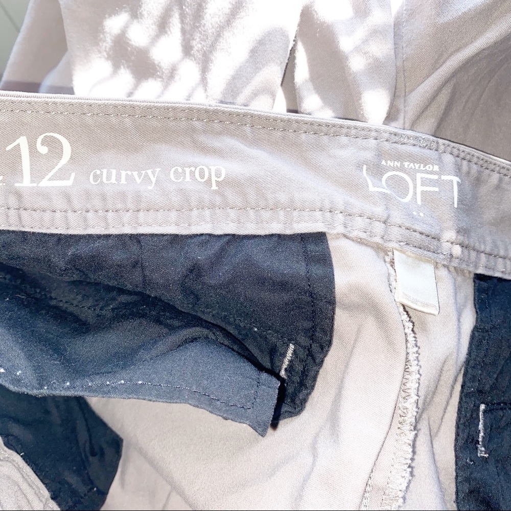 Loft Gray Curvy Crop Pants - Picture 6 of 7